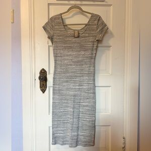Anthropologie Dolan T-shirt Midi Dress Heather Gray Medium Capsule Minimalist